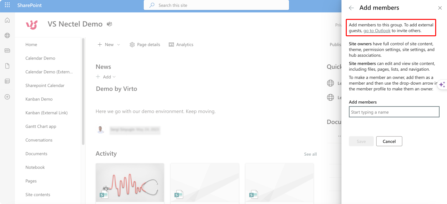 Locating the “Outlook” prompt.