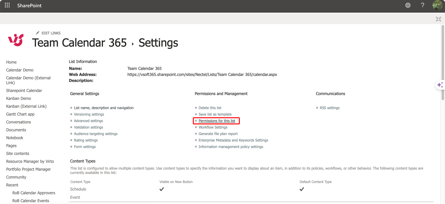To change SharePoint list permissions, navigate to your list on SharePoint site and adjust its permissions in “Permissions for this list”.\u00a0