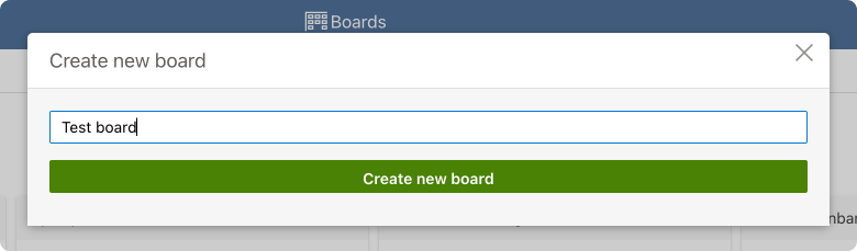 Naming your board.