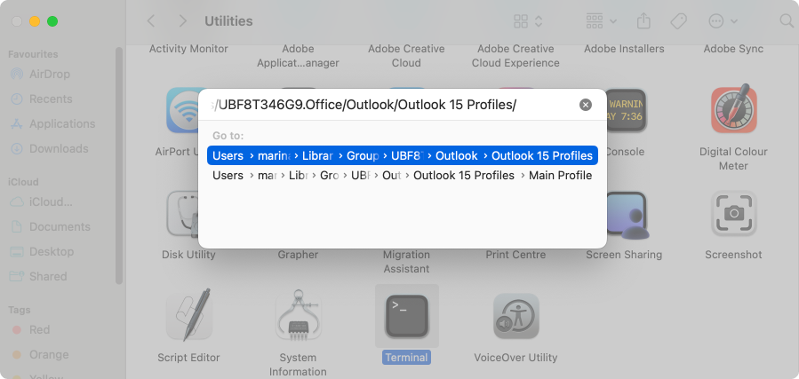 Clearing Outlook cache on Mac.\u00a0