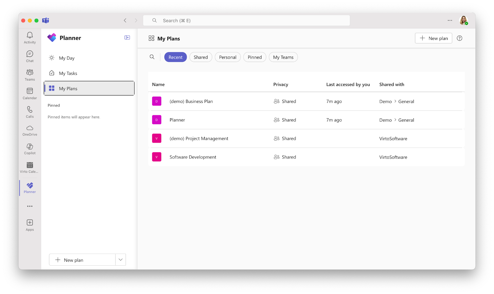 Pic. 6. Microsoft Planner 2024 in Microsoft Teams.\u00a0