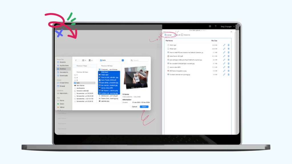 Virto Multiple File Upload App.