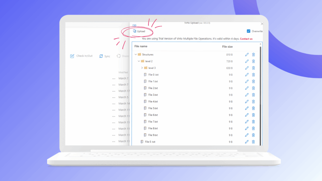 Virto Multiple File Operations