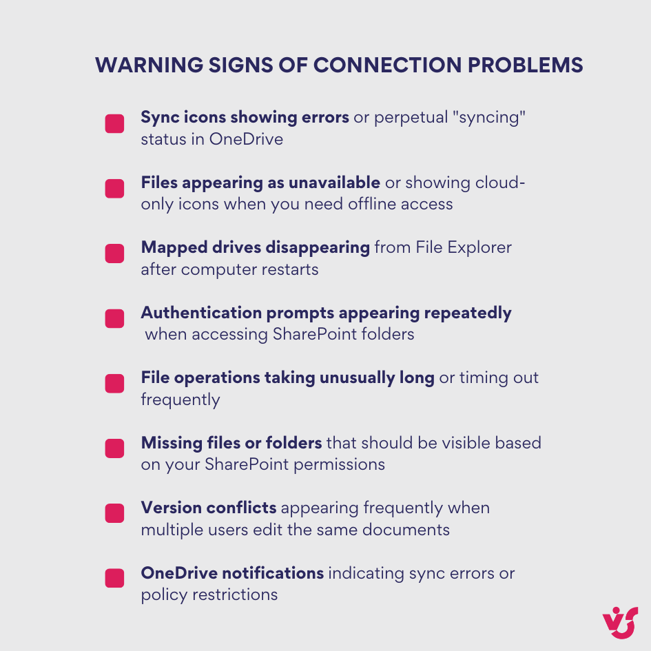 Warning Signs of Connection Problem