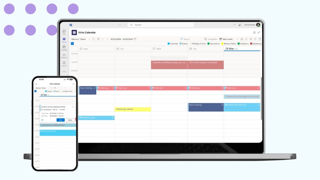 Virto Calendar App for M365